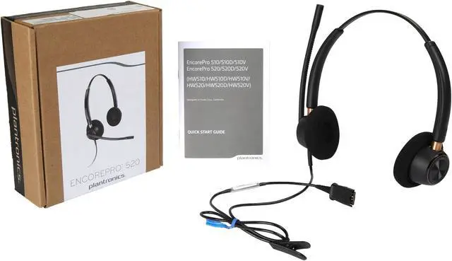 Alt view image 7 of 12 - PLANTRONICS 89434-01 Encore Pro HW520 Headset