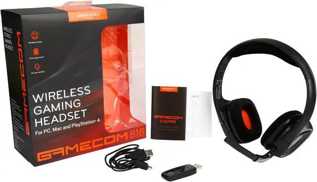 Alt view image 7 of 7 - PLANTRONICS GAMECOM 818 Wireless Gaming Headset, PC/MAC