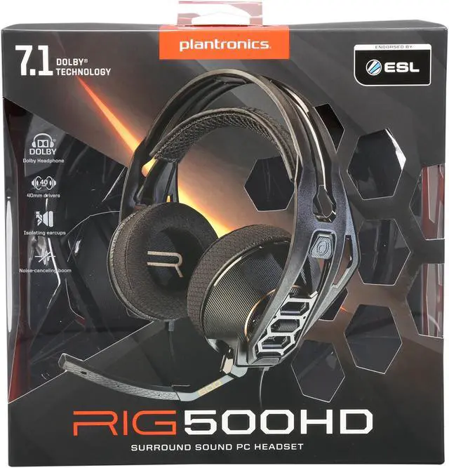Alt view image 4 of 4 - Plantronics RIG 500HD 7.1 Surround Sound PC Headset