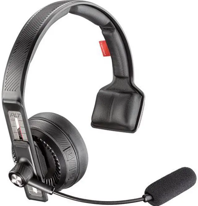 Main image of PLANTRONICS 209797-01 Supra-aural Voyager 104 Bluetooth Noise Canceling Trucking Headset