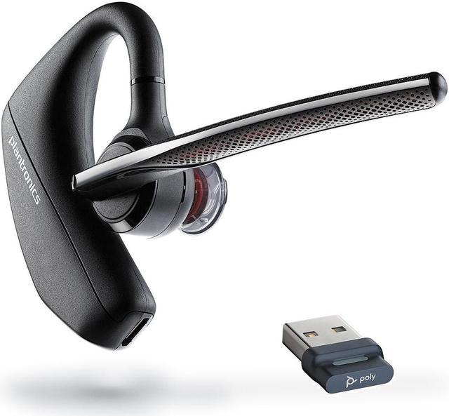 Poly - Voyager 5200 UC (Plantronics) - Bluetooth Single-Ear (Monaural)  Headset - USB-A Compatible to connect to your PC and/or Mac - Works with  Teams,