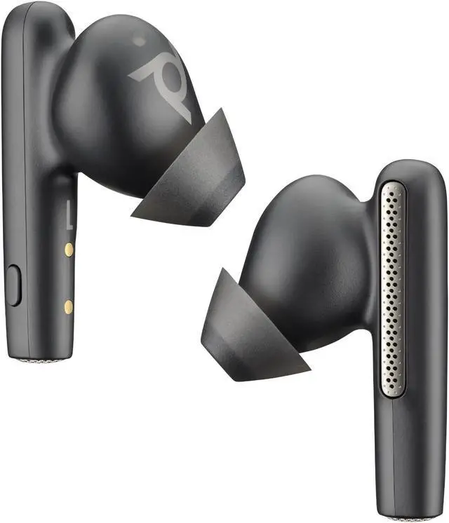 Alt view image 2 of 2 - Plantronics Voyager Free 60 Teams Earset - Stereo - True Wireless - Bluetooth - 98.4 ft - Binaural - In-ear - Noise Canceling - Carbon Black  220757-01