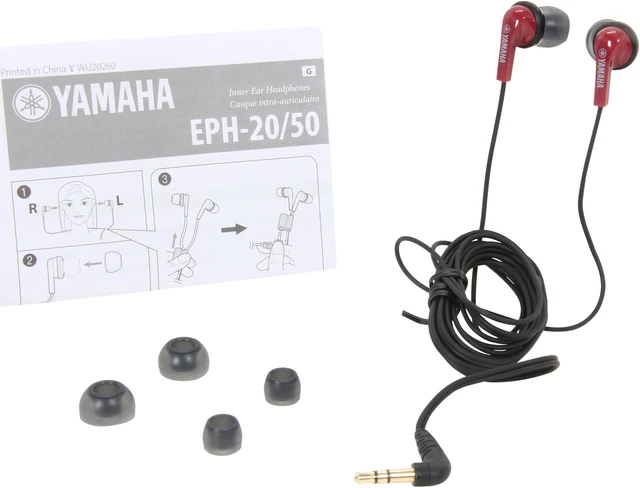 Alt view image 6 of 7 - Yamaha Brown EPH-20BR In-ear Headphones, Brown