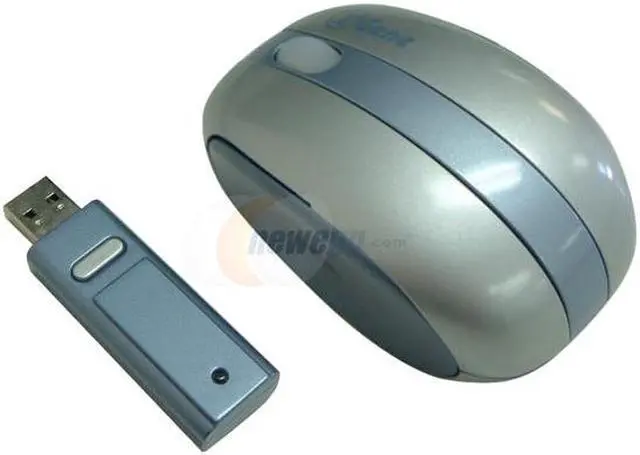Main image of X-Gene 01010 Blue/Silver 3 Buttons 1 x Wheel RF Wireless Optical Mini Notebook Wireless Mouse