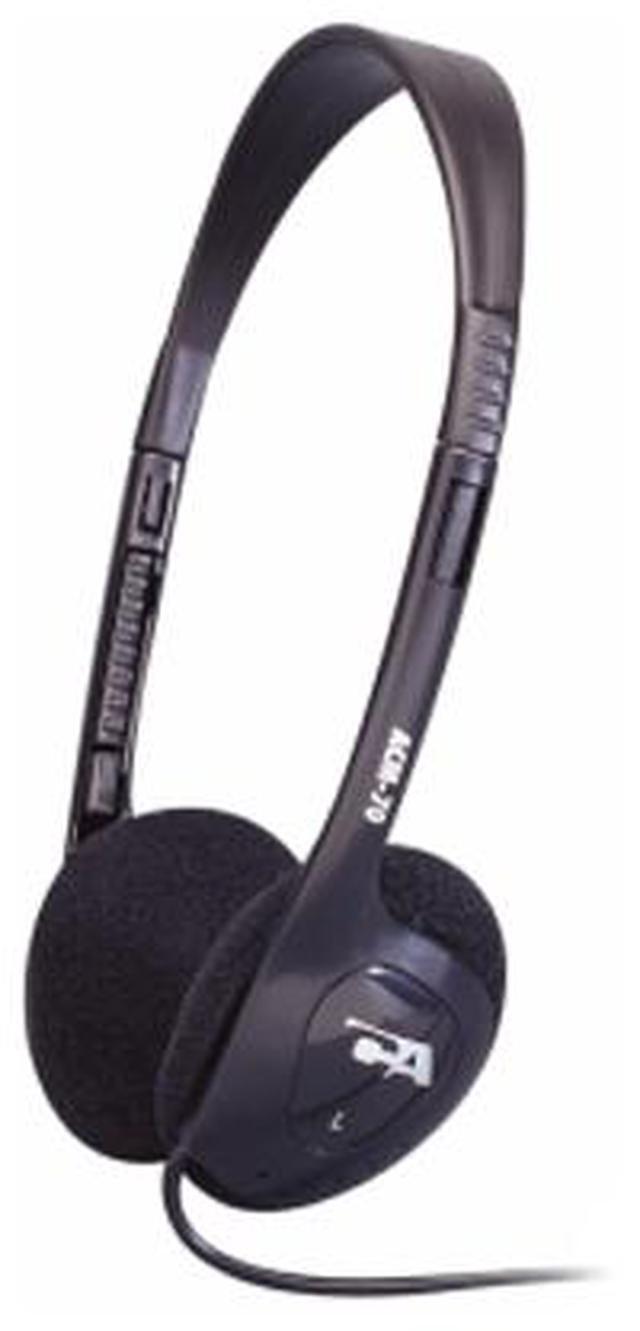 Alt view image 2 of 2 - Cyber Acoustics ACM-70B 3.5mm Connector Supra-aural Lightweight PC/Audio Stereo Headphone
