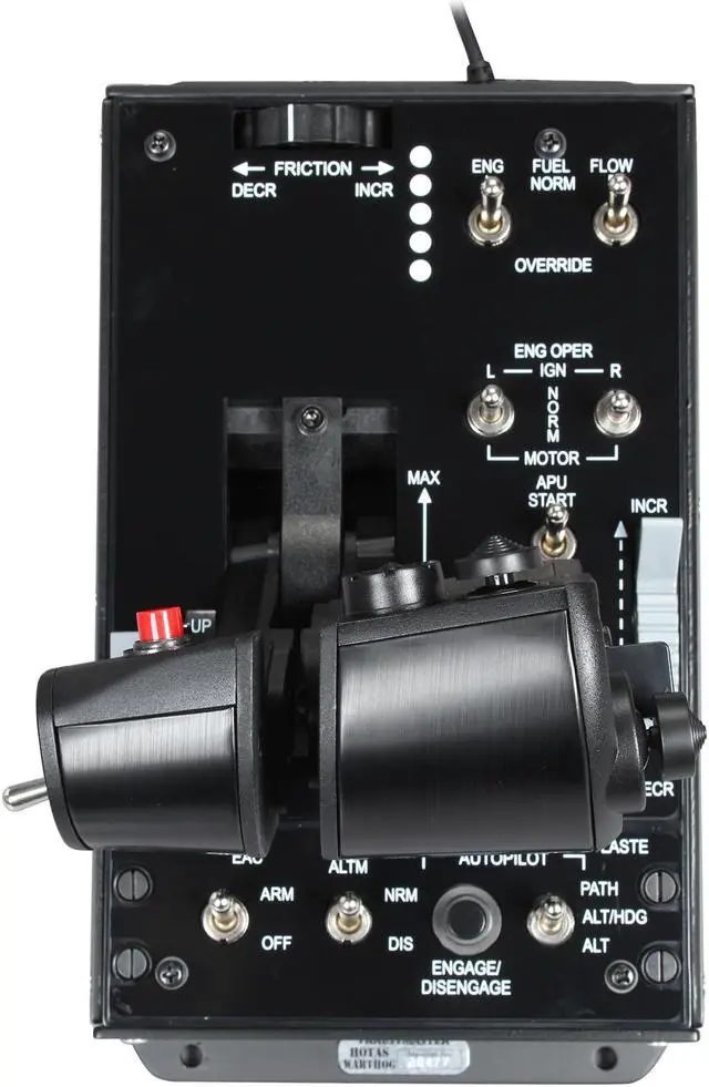 Alt view image 14 of 15 - Thrustmaster HOTAS Warthog Flight Stick and Throttle for PC, VR