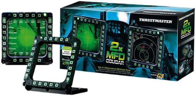 Alt view image 7 of 8 - Thrustmaster MFD Cougar Pack for PC,VR