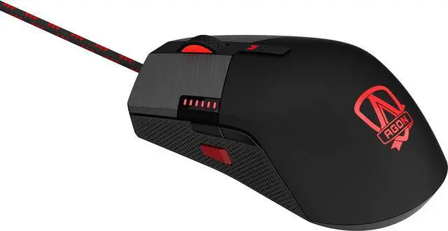 Alt view image 7 of 9 - AOC Agon AGM700 Gaming Mouse - 16,000 DPI - Omron Switches - RGB Effects - Adjustable DPI - Adjustable Weight