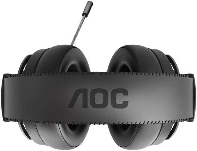 Alt view image 5 of 11 - AOC Gaming GH200 Wired Gaming Headset with 2.0 Stereo Sound, Built-in Detachable Microphone, Premium Protein Leather, Integrated Control Panel and 3.5 mm Cable Connection