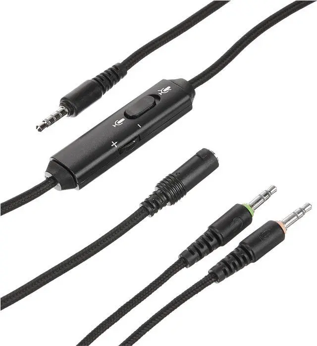 Alt view image 6 of 11 - AOC Gaming GH200 Wired Gaming Headset with 2.0 Stereo Sound, Built-in Detachable Microphone, Premium Protein Leather, Integrated Control Panel and 3.5 mm Cable Connection