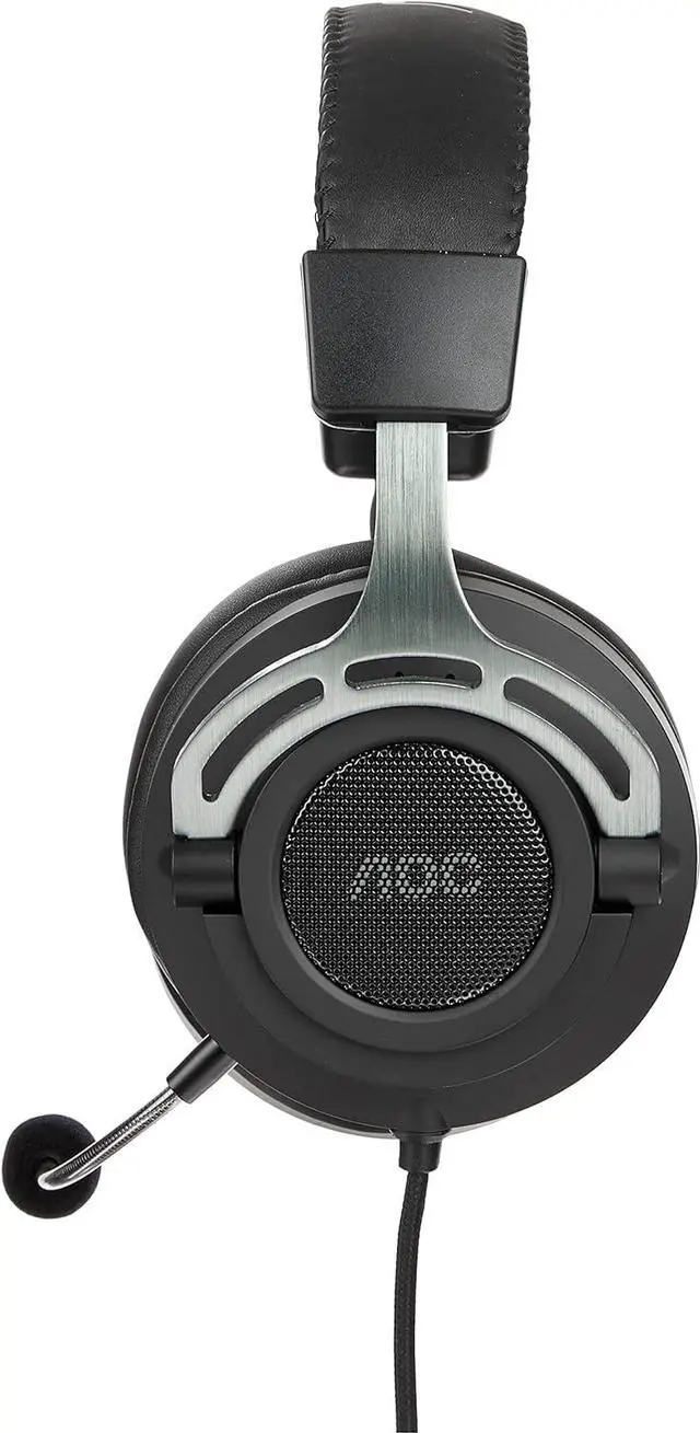 Alt view image 3 of 11 - AOC Gaming GH200 Wired Gaming Headset with 2.0 Stereo Sound, Built-in Detachable Microphone, Premium Protein Leather, Integrated Control Panel and 3.5 mm Cable Connection