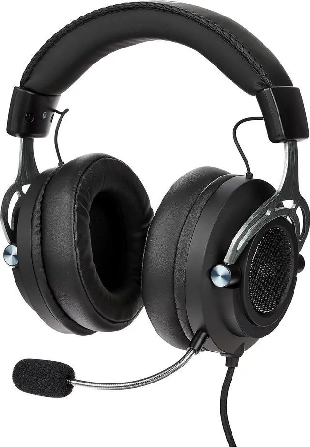 Alt view image 2 of 11 - AOC Gaming GH200 Wired Gaming Headset with 2.0 Stereo Sound, Built-in Detachable Microphone, Premium Protein Leather, Integrated Control Panel and 3.5 mm Cable Connection