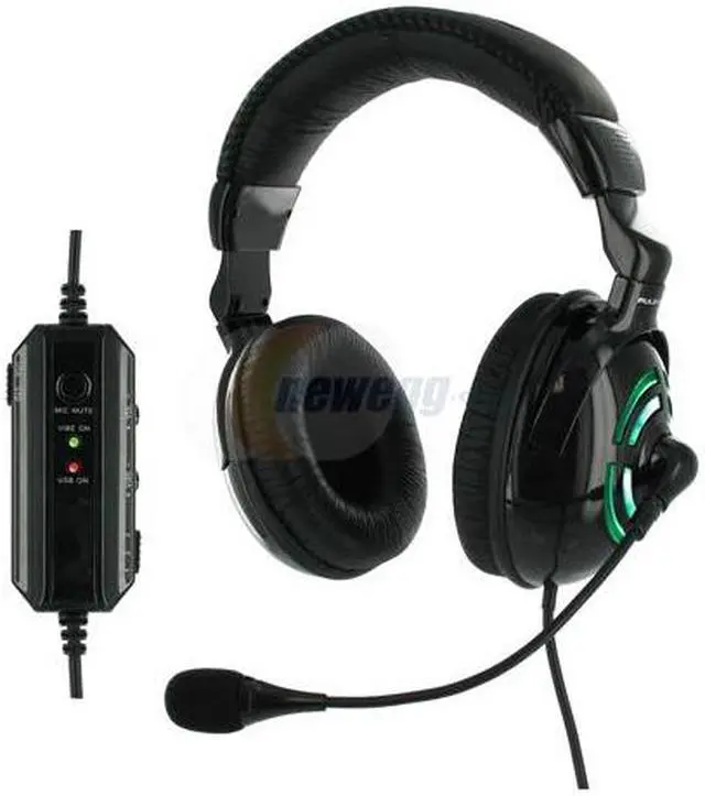 Alt view image 2 of 7 - TekNmotion TM-PSX100A 3.5mm/ USB Connector Circumaural Pulsewave / Pulsar SX PC Gaming Headphone