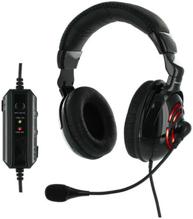 Alt view image 3 of 7 - TekNmotion TM-PSX100A 3.5mm/ USB Connector Circumaural Pulsewave / Pulsar SX PC Gaming Headphone
