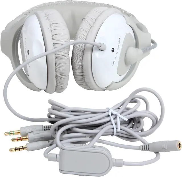 Alt view image 6 of 7 - TekNmotion TM-YW100P Yapster Plus Headset for PC, MAC, Tablets and Smartphones, White