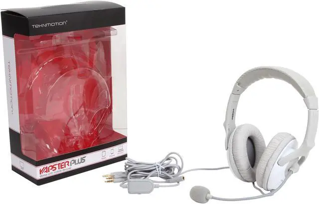 Alt view image 7 of 7 - TekNmotion TM-YW100P Yapster Plus Headset for PC, MAC, Tablets and Smartphones, White