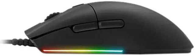 Alt view image 4 of 5 - NZXT Lift - MS-1WRAX-BM - PC Gaming Mouse - Lightweight Ambidextrous Mouse - High-end PixArt 3389 Optical Sensor - 16k Resolution - RGB Lighting - Low-Drag Cable - Black