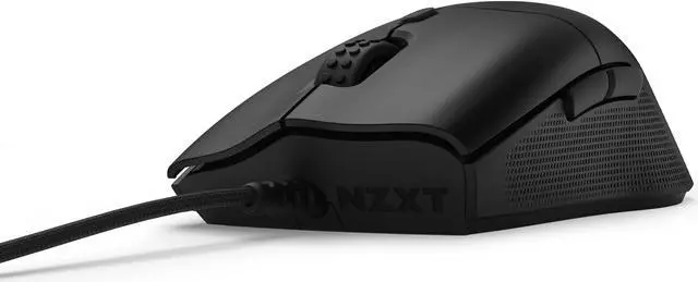 Alt view image 12 of 16 - NZXT Lift 2 Ergo LIGHTWEIGHT Ergonomic Wired Gaming Mouse, optical switches, 26,000 DPI, 8K polling rate, Black