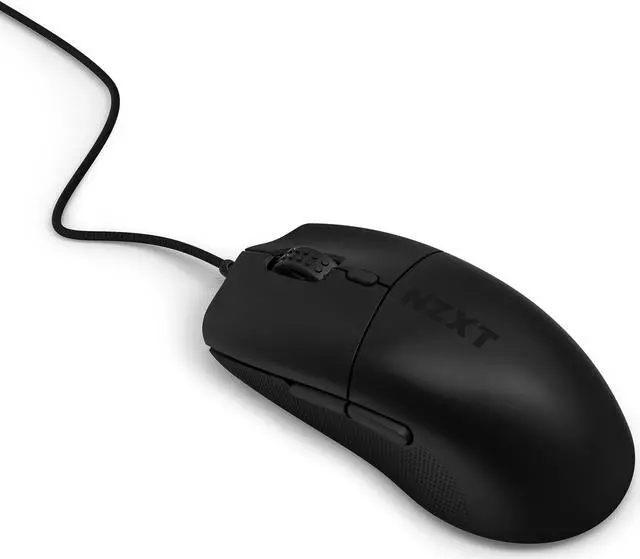 Alt view image 10 of 16 - NZXT Lift 2 Ergo LIGHTWEIGHT Ergonomic Wired Gaming Mouse, optical switches, 26,000 DPI, 8K polling rate, Black