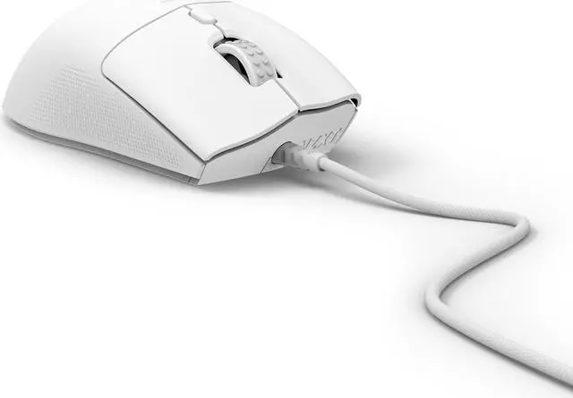 Alt view image 13 of 16 - NZXT Lift 2 Ergo LIGHTWEIGHT Ergonomic Wired Gaming Mouse, optical switches, 26,000 DPI, 8K polling rate, White
