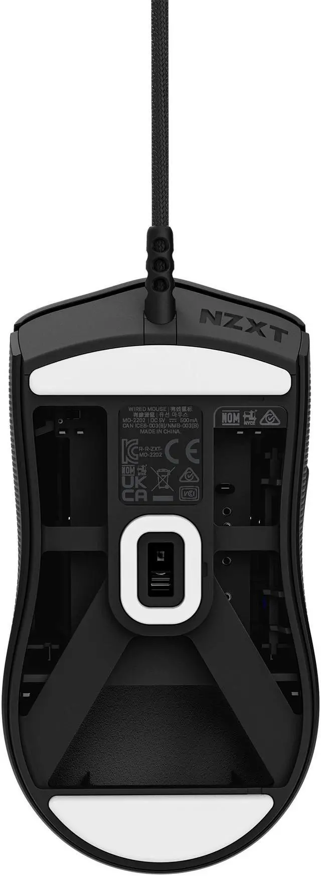 Alt view image 16 of 16 - NZXT Lift 2 Symm ULTRA LIGHTWEIGHT Symmetrical Wired Gaming Mouse, optical switches, 26,000 DPI, 8K polling rate, Black