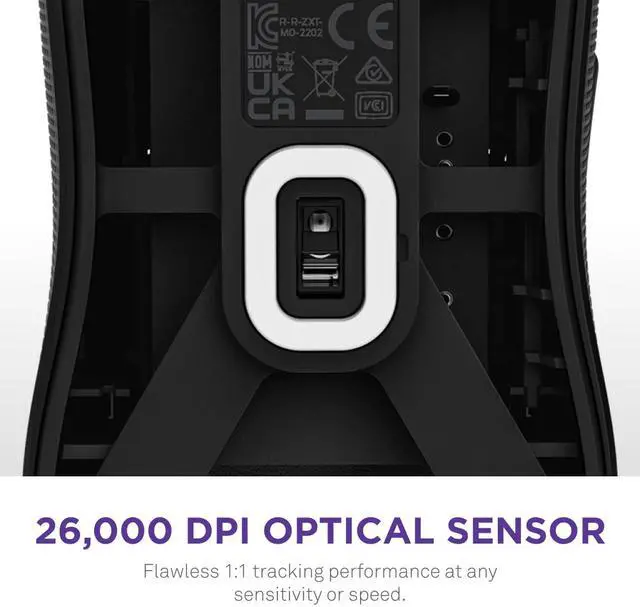 Alt view image 5 of 16 - NZXT Lift 2 Symm ULTRA LIGHTWEIGHT Symmetrical Wired Gaming Mouse, optical switches, 26,000 DPI, 8K polling rate, Black