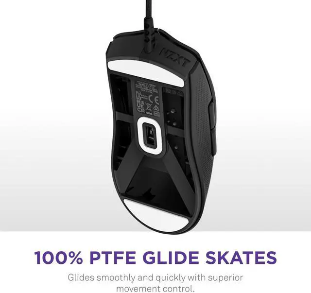 Alt view image 6 of 16 - NZXT Lift 2 Symm ULTRA LIGHTWEIGHT Symmetrical Wired Gaming Mouse, optical switches, 26,000 DPI, 8K polling rate, Black