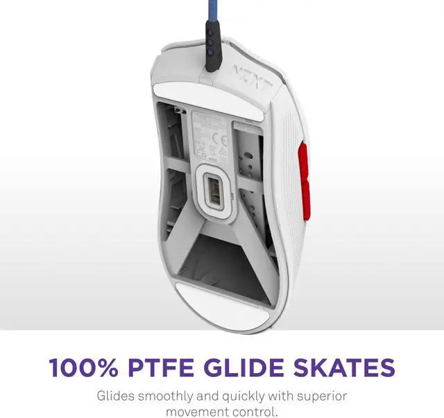 Alt view image 6 of 15 - NZXT Lift 2 Starfield ULTRA LIGHTWEIGHT Symmetrical Wired Gaming Mouse, 26,000 DPI, 58g, White