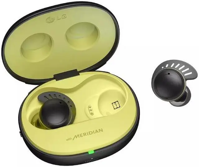 Alt view image 2 of 13 - LG TONE Free TF8 Swivel Grip Technology True Wireless Bluetooth UV nano+ Earbuds - Black