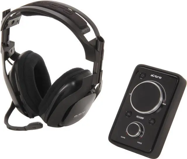 Main image of Astro Gaming A40 Quick Disconnect Connector Circumaural Wired Headset + MixAmp Pro - Black