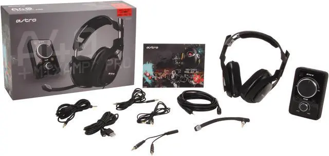 Alt view image 11 of 11 - Astro Gaming A40 Quick Disconnect Connector Circumaural Wired Headset + MixAmp Pro - Black
