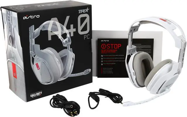 Alt view image 7 of 7 - ASTRO Gaming A40 TR PC Gaming Headset - White