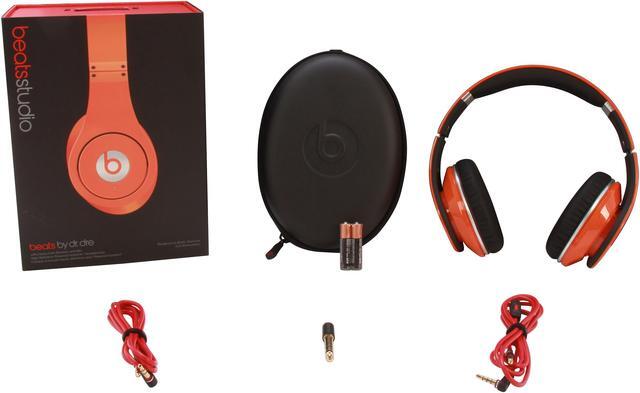 Alt view image 8 of 8 - Beats by Dr. Dre Orange Studio 3.5mm Connector On Ear Powered Isolation Headphone (Orange)