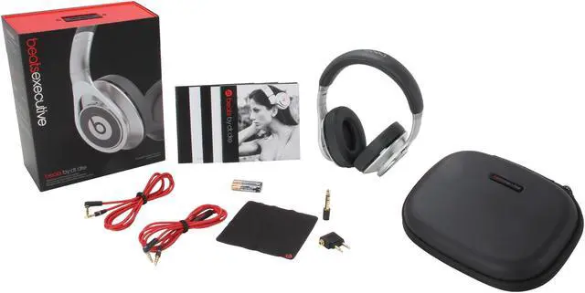 Alt view image 6 of 6 - Beats by Dr. Dre Black/Silver MH6W2AM/A 3.5mm Connector Over-Ear High Performance Headphone