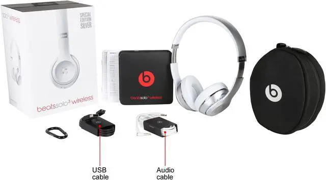 Alt view image 8 of 7 - Beats by Dr. Dre - Beats Solo3 Wireless Headphones - Silver