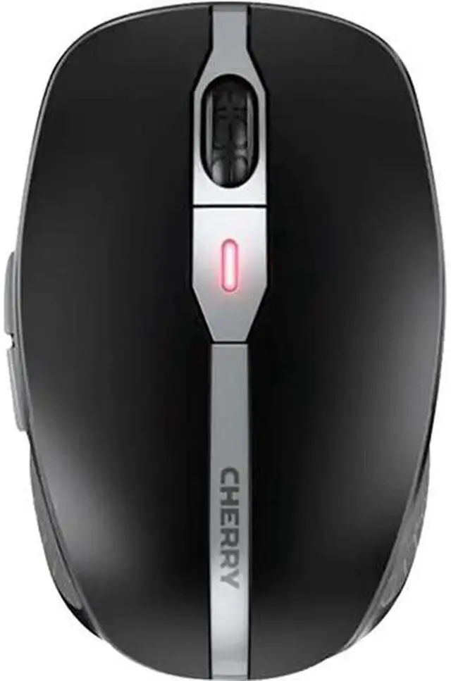 Main image of Cherry MW 9100 Rechargeable Wireless Mouse - Wireless - Bluetooth/Radio Frequency - 2.40 GHz - Yes - Black - USB - 2400 dpi - Scroll Wheel - 6 Button(s) - Symmetrical