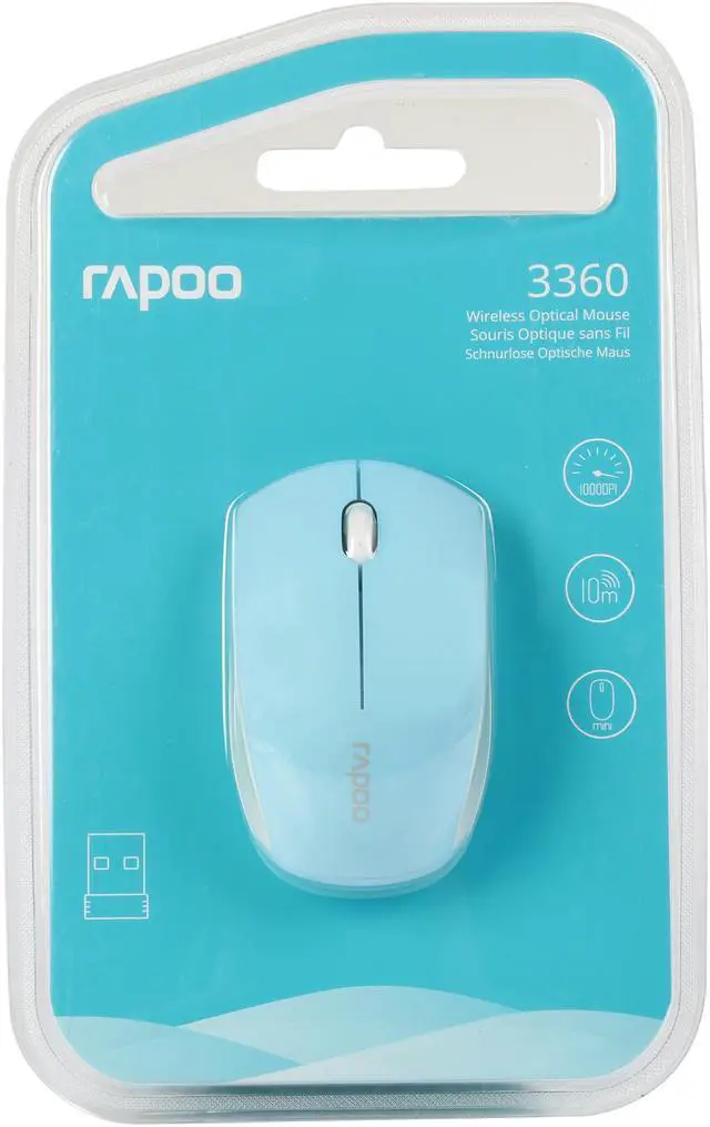 Alt view image 5 of 5 - Rapoo 3360 2.4G Mini Wireless Optical Mouse (10364)