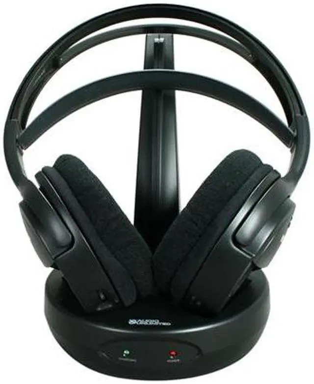 Alt view image 2 of 9 - Audio Unlimited Black SPK-9100 Circumaural 900MHz Classic Wireless Stereo Headphone
