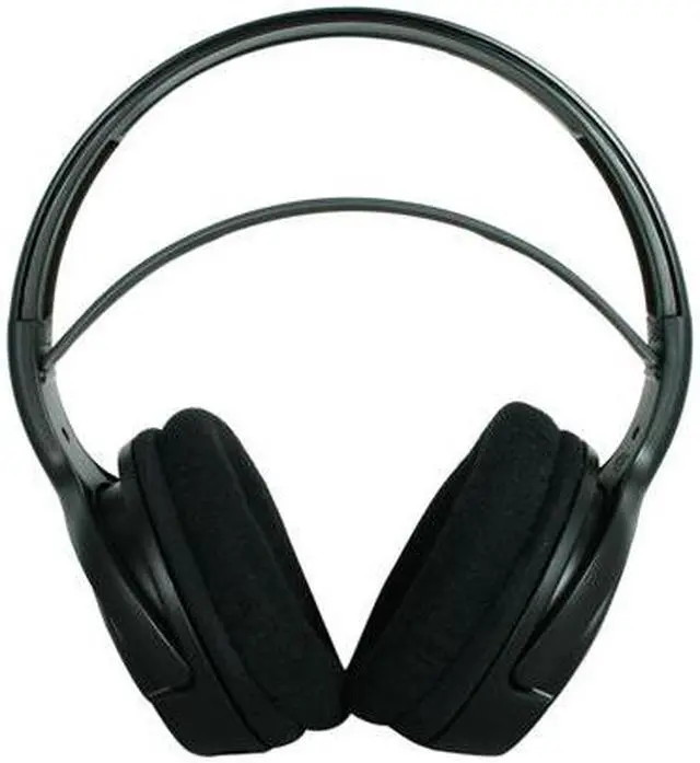 Alt view image 7 of 9 - Audio Unlimited Black SPK-9100 Circumaural 900MHz Classic Wireless Stereo Headphone