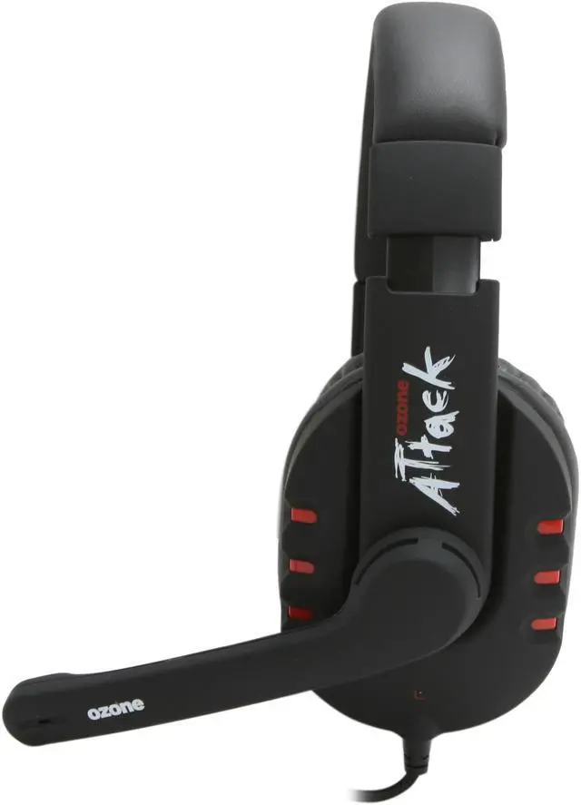 Alt view image 3 of 5 - Ozone Gaming Gear ATTACK 3.5mm x 2 Connector Circumaural Stereo Gaming Headset