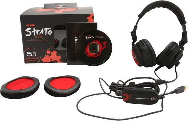 Alt view image 6 of 6 - Ozone Gaming Gear STRATO EVO USB 5.1 Surround Professional Gaming Headset