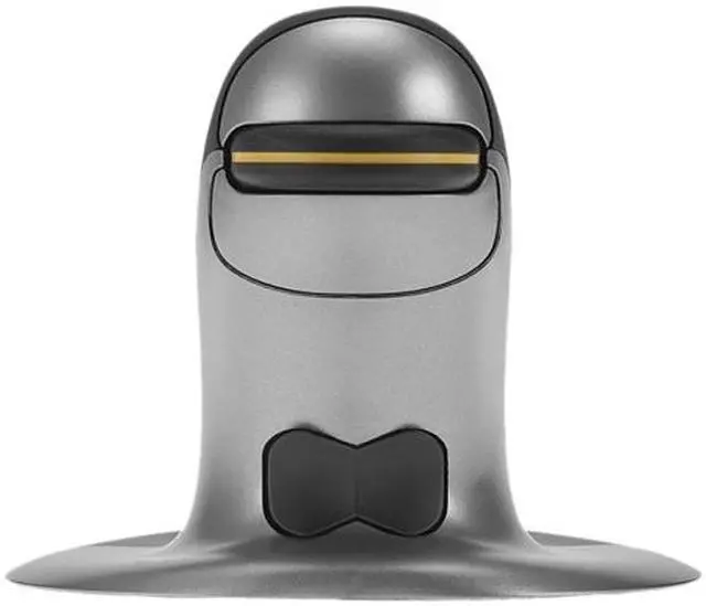 Alt view image 4 of 5 - Posturite Penguin Ambidextrous Vertical Mouse 9820100 Black 1 x Wheel USB Wired Laser Mouse - Medium