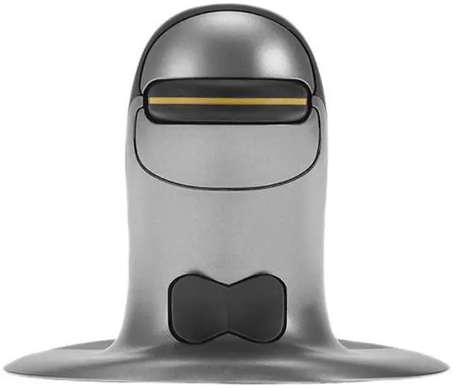 Alt view image 4 of 6 - Posturite Penguin Ambidextrous Vertical Mouse 9820101 Silver/Graphite 1 x Wheel USB Wired Laser Mouse - Large