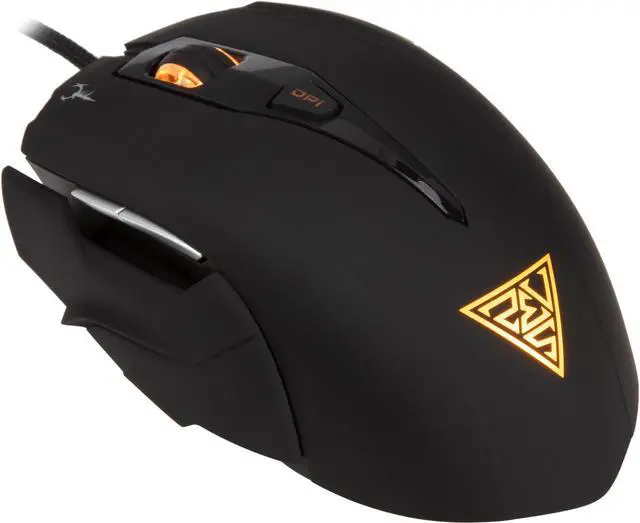 Main image of GAMDIAS Hades GMS7001 Optical Gaming Mouse Ambidextrous Adjustable Side Panels 7 Programmable Buttons, Omron Micro Switches
