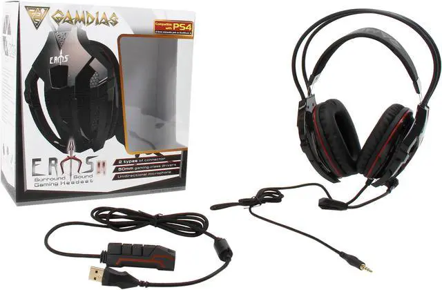 Alt view image 6 of 6 - GAMDIAS Eros V2 GHS3200U Surround Sound PC Gaming Headset