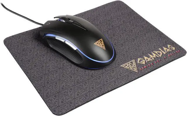 Alt view image 2 of 8 - GAMDIAS Optical Gaming Mouse with 6 Smart Buttons, Double Level Multi-Color Lighting and Gaming Mouse Mat (GD-ZEUS E1)
