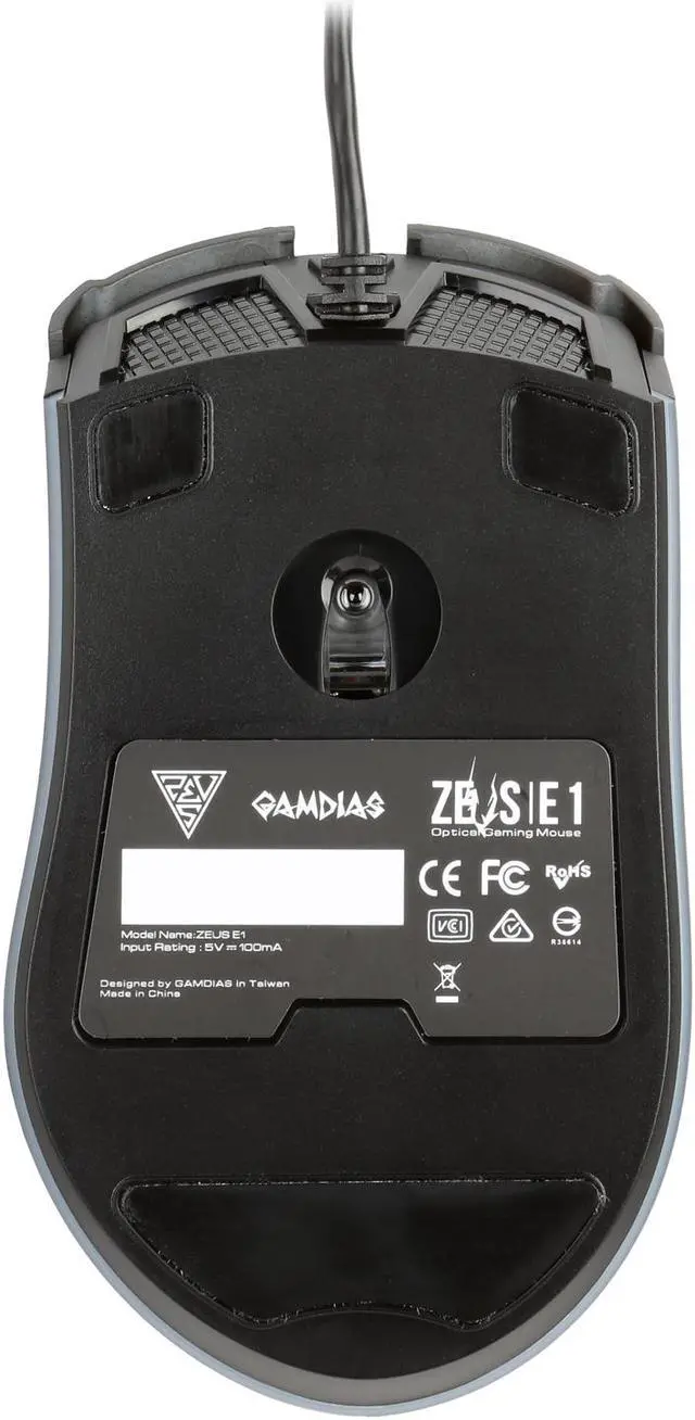 Alt view image 6 of 8 - GAMDIAS Optical Gaming Mouse with 6 Smart Buttons, Double Level Multi-Color Lighting and Gaming Mouse Mat (GD-ZEUS E1)
