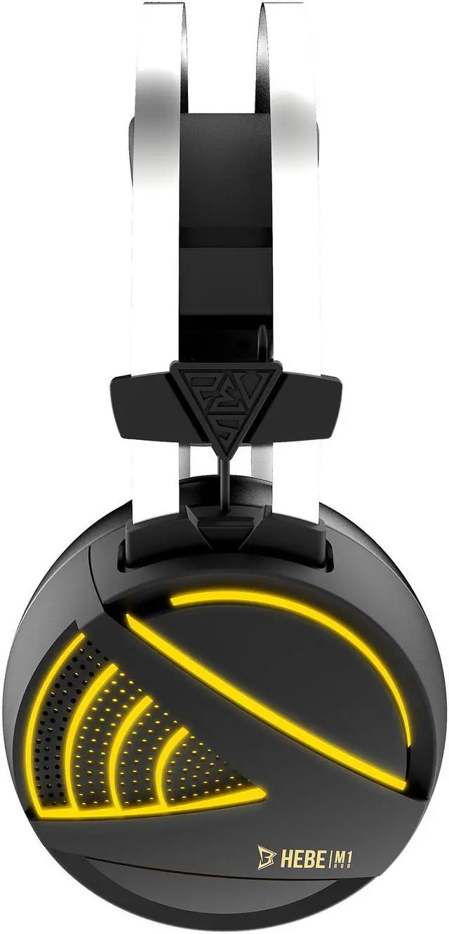 Alt view image 4 of 7 - GAMDIAS HEBE M1 Circumaural USB Gaming Headset with RGB Lighting / Virtual 7.1 Surround Sound / EQ Adjustment / Vibration Control