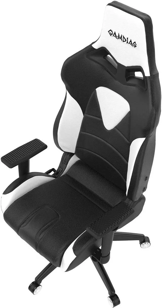 Alt view image 10 of 10 - Gamdias Achilles M1 RGB Gaming Chair - Black / White