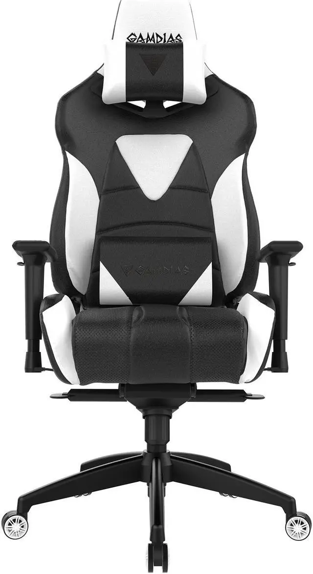 Alt view image 4 of 10 - Gamdias Achilles M1 RGB Gaming Chair - Black / White